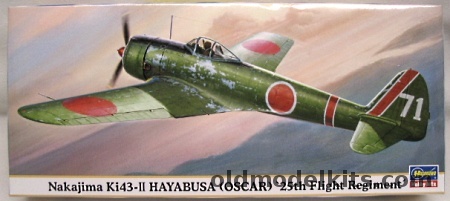 Hasegawa 1/72 Nakajima Ki-43-II Hayabusa Oscar 25th Flight Regiment, 00716 plastic model kit